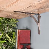 Cast Iron Stylish Architectural Shelf Bracket in Situ