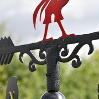 Deluxe Liverpool FC Weathervane Scrolled Details