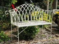 "Cherry Lattice" Vintage Style Garden Bench