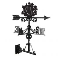 Chess Silhouette At The Top OF The Weathervane