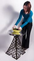 “Parisian Park” Eiffel Tower Table with Aluminium top