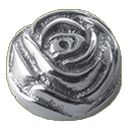 22MM Solid Brass Rose Motif 