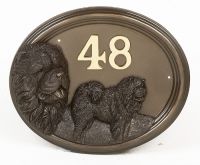 House Sign - Bronze Finish - Chow Chow