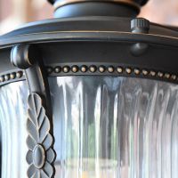 Close-up of the Beveled Glass in the Lantern 