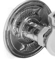 “Frederick Frog” Garden tap finished in bright fresh chrome