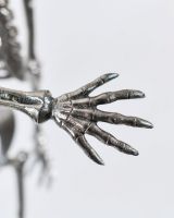 Close up of Chrome Skeleton Hand