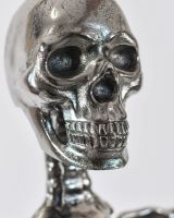 Close up of Chrome Skeleton Head