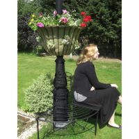 "Florentine" Design Lamp Post Basket to Scale