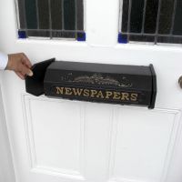 "Times Past Victorian" Black Styled Newspaper Box 