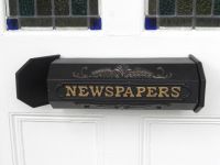 "Times Past Victorian" Black Styled Newspaper Box 
