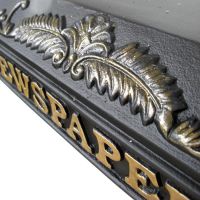 "Times Past Victorian" Black Styled Newspaper Box 