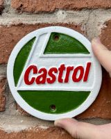 Cast Iron Castrol Oil Wall Sign