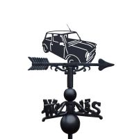 Classic mini weathervane in a white background