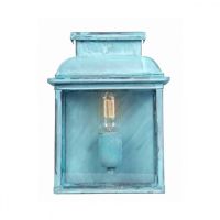 Simplistic Verdigris Half Porch Light