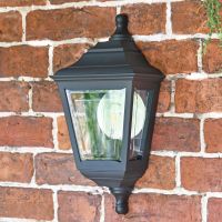 "Clifton" Flush Wall Mounted Porch Light in Situ on a Brick Wall