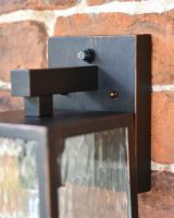 Close-up of the Copper Finish on the Top of the Wall Light