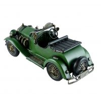 Close-up of the Detail on the Vintage Car Model