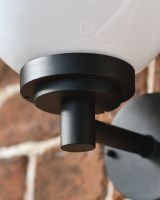 Close-up of the Matt Black Finish on the Wall Light