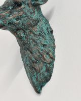 Close Up Of The Intricate Details On The Stag Wall Art 