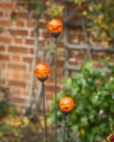 Close up of all 3 suncatcher garden ornaments