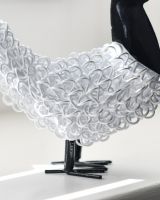 Close up of body detail on recycled metal cockerel sculpture