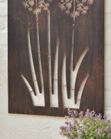 Close up of rustic detail on garden wall screen