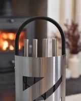 Close up of handles on fireside companion set