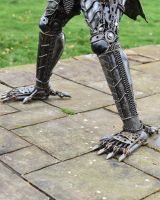 Close Up Of Recycled Metal Alien 