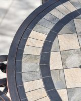 Close Up Shot of "Okehampton" Four Seater Furniture Set Mosaic Table Top 