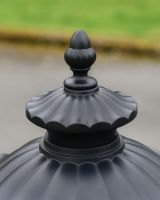 Close up of Tiered Black Finials