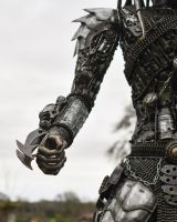 Close Up Of Recycled Metal Alien 