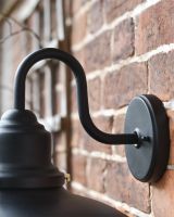 Close up Of Swan Neck On Wall Light 