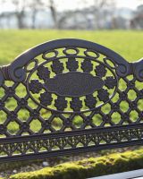 Close Up Of The DesignOn The Fairford Aluminium Garden Bench 