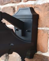 Close up of bracket for wall lantern 