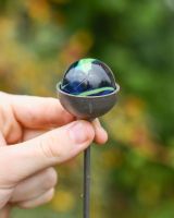 Close up scale image of "Aurora" Suncatcher Garden Stake