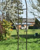 Close-up of the Rustic Lacquered Steel Side of the Rose Arch