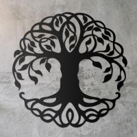 Tree of Life Wall Art on a Rustic Grey Wall