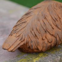 Close up of feathering on Flamingo Sculpture 