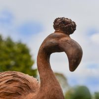 Flamingo Head with Crown 