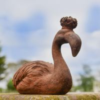 Sculpture with Flamingo 