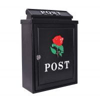 "Red Rose" Wall Mounted Post Box