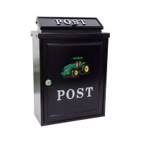 "Green Tractor" Wall Mounted Post Box