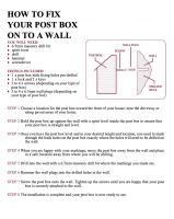 Personalised Black "Park View" Wall Mounted Post Box & Newspaper Holder - Version 3
