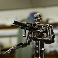 Close up of Terminator Model 