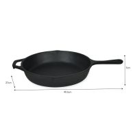 Dimensions of the "Coalbrook" Cast Iron Frying Pan