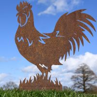 Rustic Cockerel Silhouette 