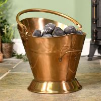 “Colnbrook Manor” Antique Brass Coal Bucket 