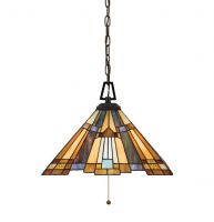 "Porthays Place" Coloured Glass 1940"s Style Hangling Light