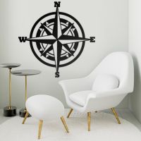 Compass Wall Art in a Modern Sitting Room
