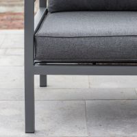 Close-up of the Aluminium Legs on the Sofa Chair